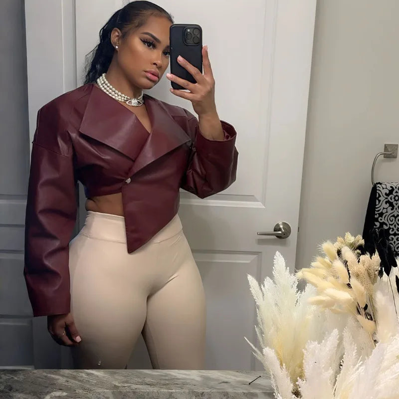 Asymmetrical Leather Jacket