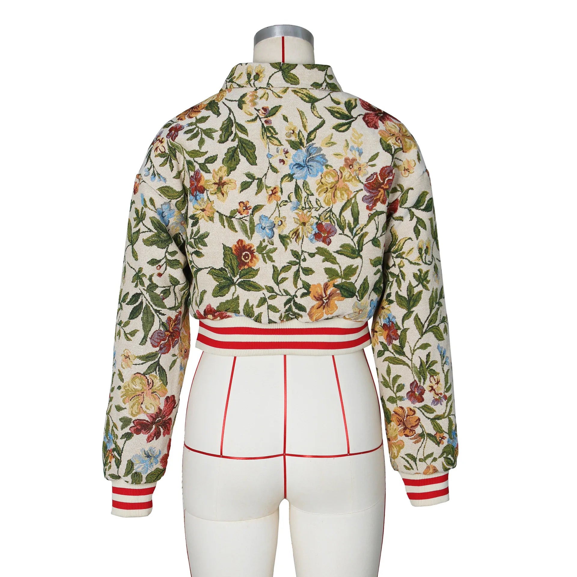 Jacquard Elegant Crop jacket.