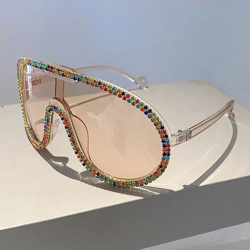 Crystal Oversized Sunglasses