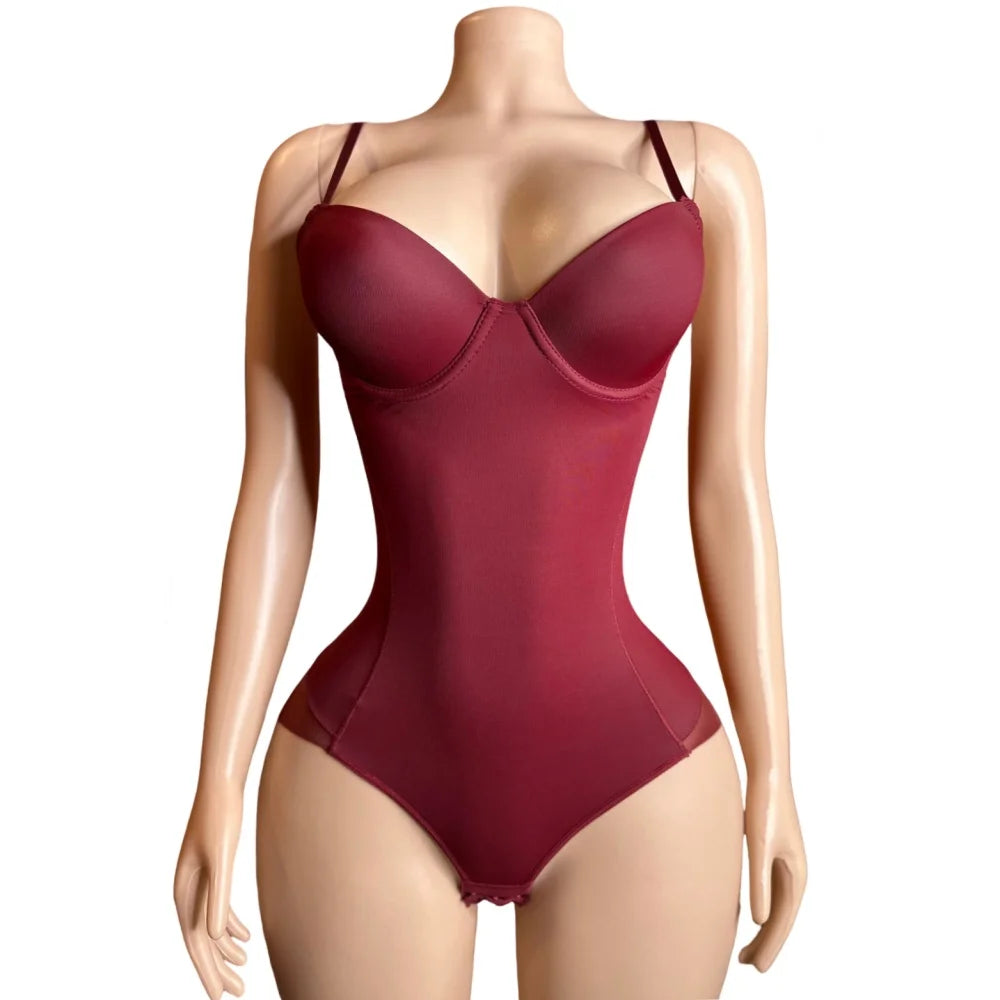 V-Neck Bodycon Bodysuit.
