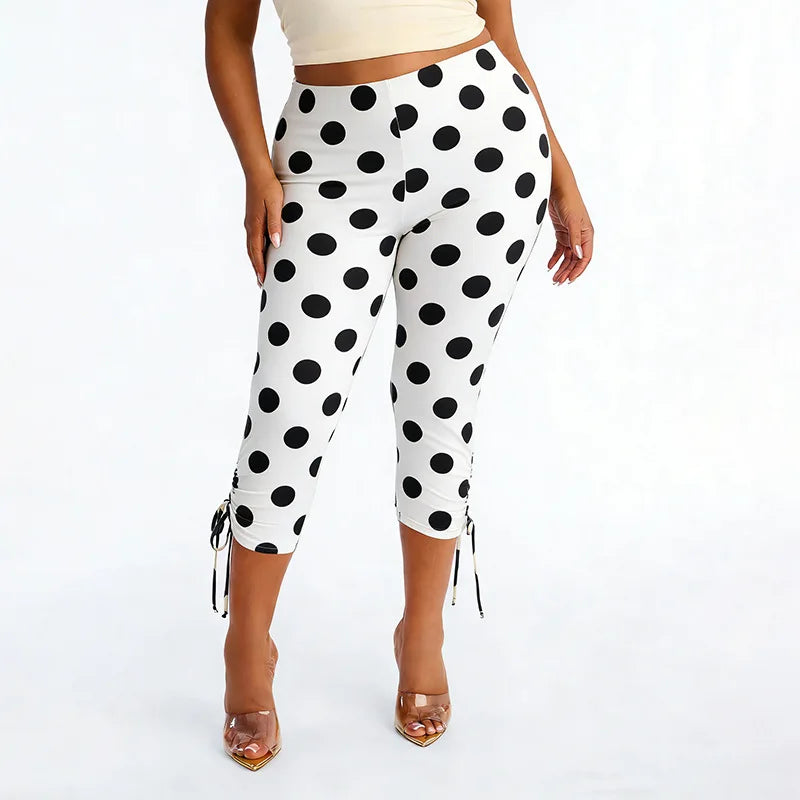 Polka Dot Print Pants