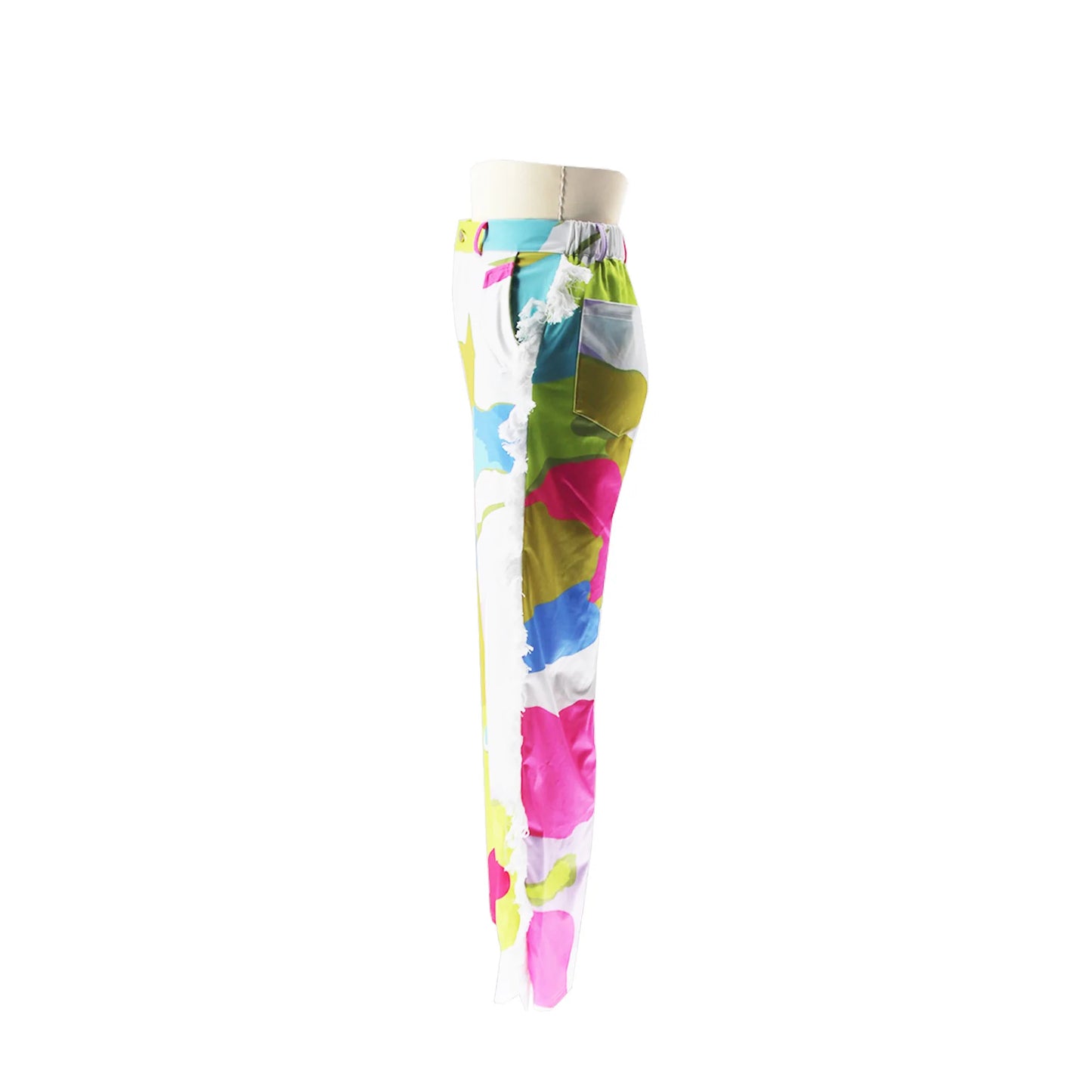 Tassel print pants set