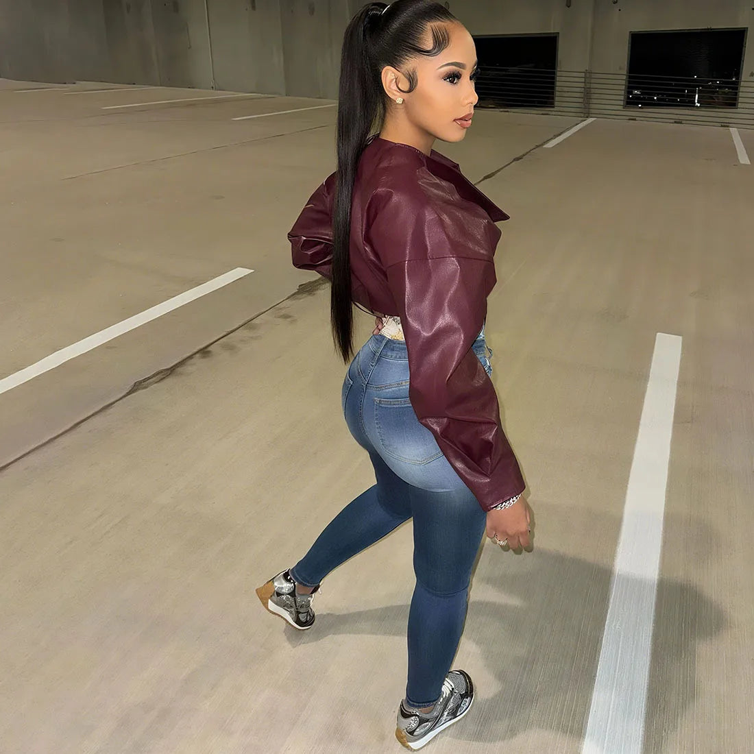 Asymmetrical Leather Jacket