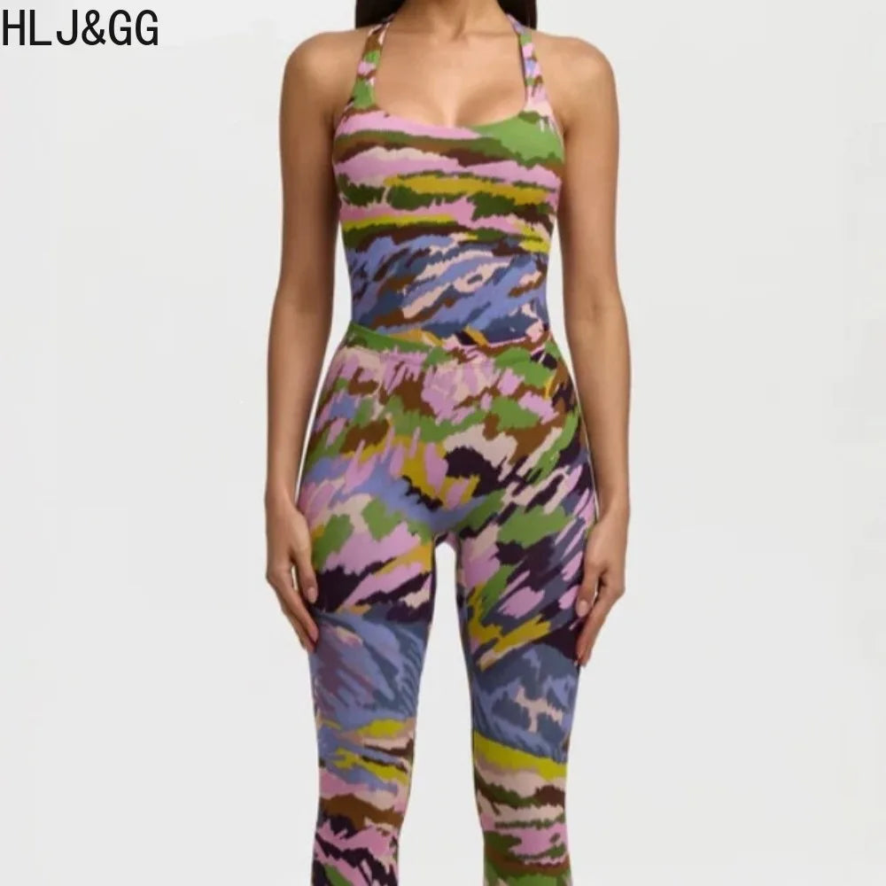 Paint Me Print Pants Two-Piece Set