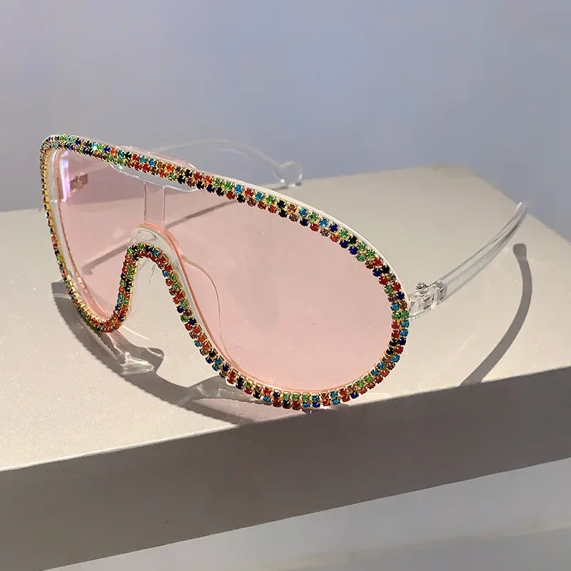 Crystal Oversized Sunglasses