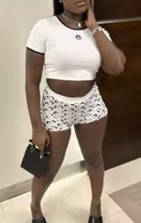 Moon Print Short Set