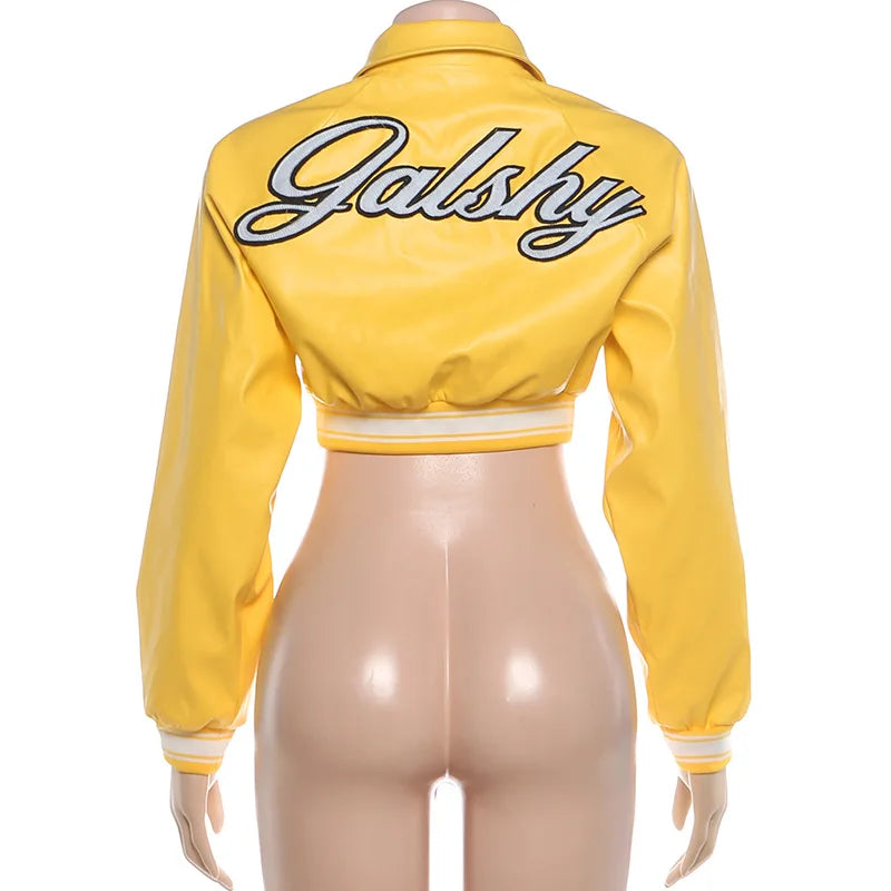 Trendy Faux Leather Jacket