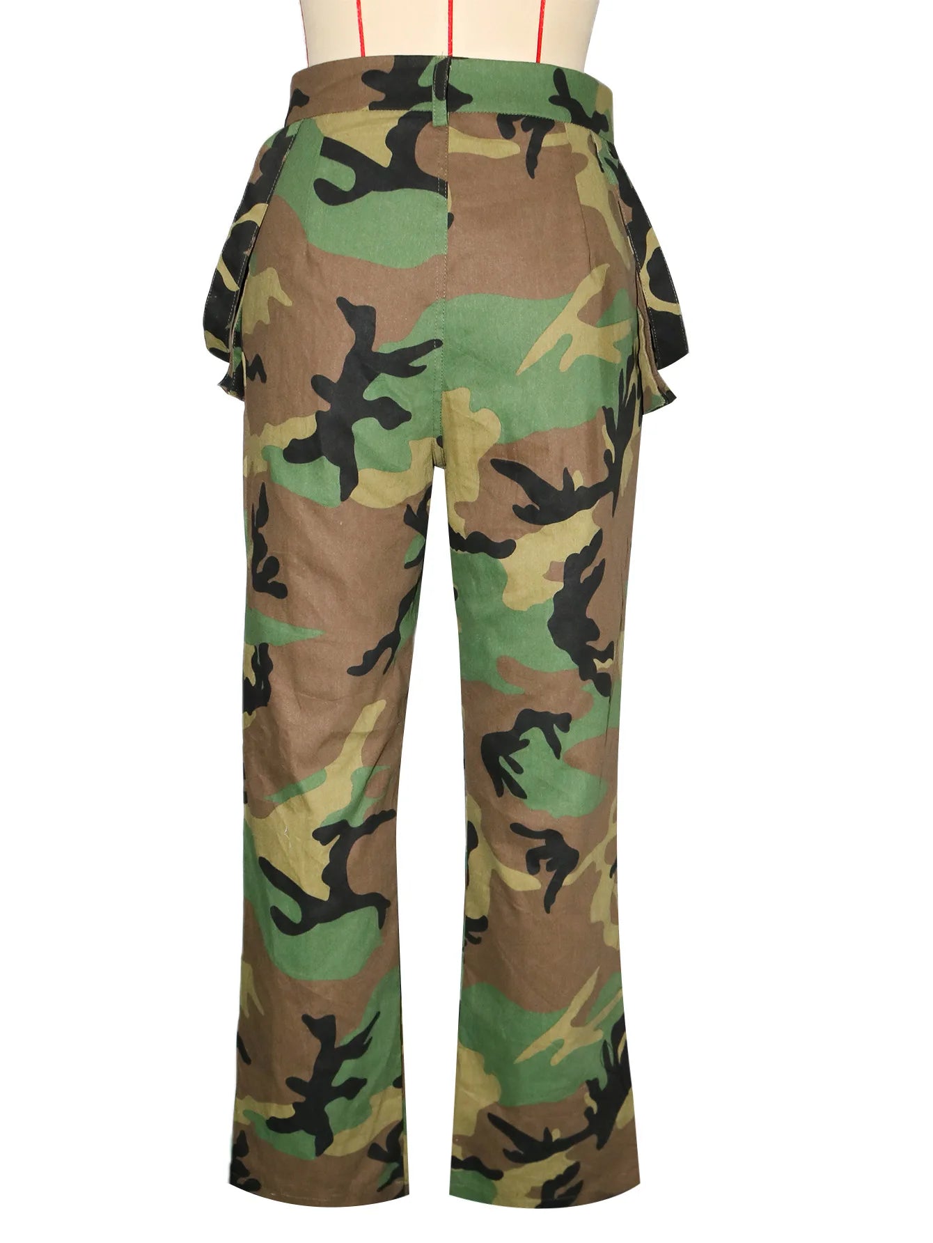 Cargo Camouflage High Waisted Pants