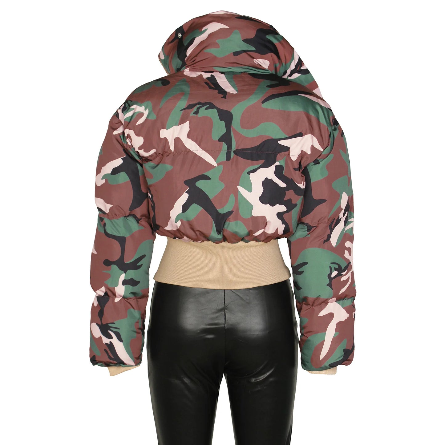 Bubble Puffer Coats Ruffle Jacket