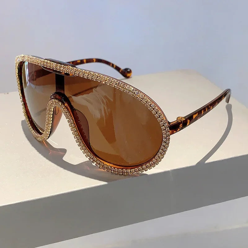 Crystal Oversized Sunglasses