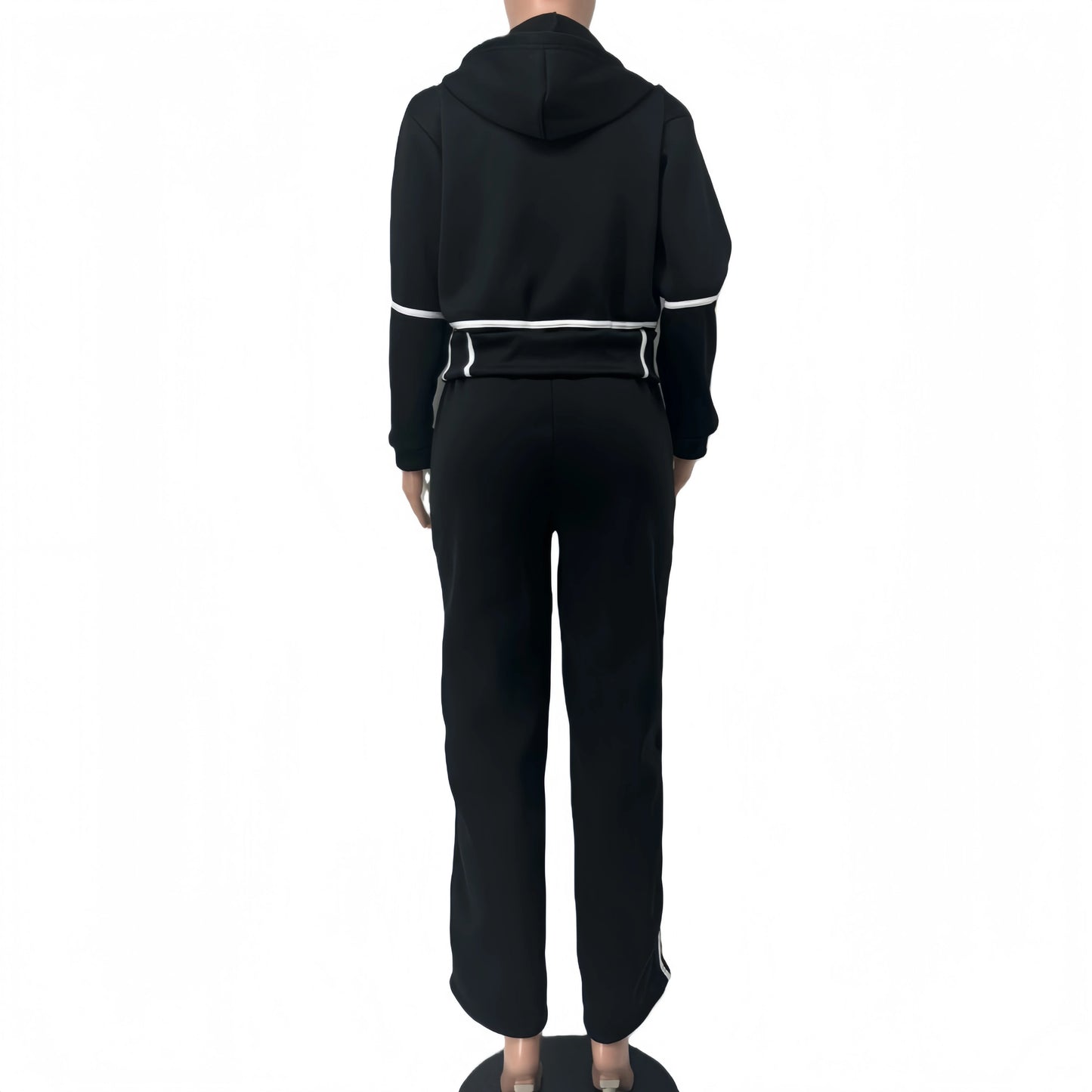 Striped Crop Pants Set