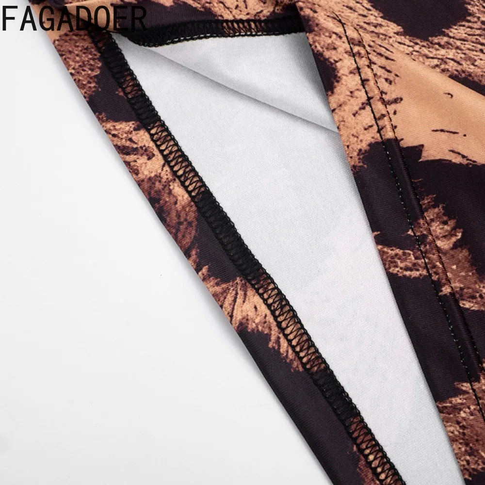 Leopard Print Halter Bodycon Mini Dress