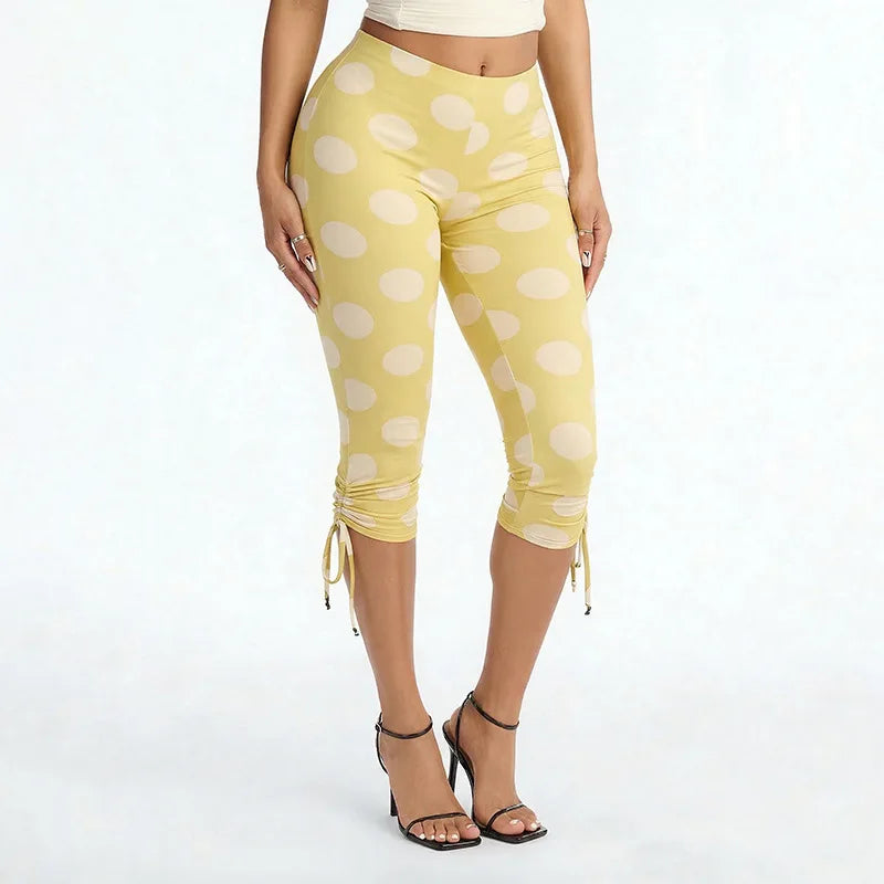 Polka Dot Print Pants