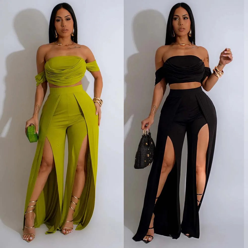Sunset Wide Leg Pants Set