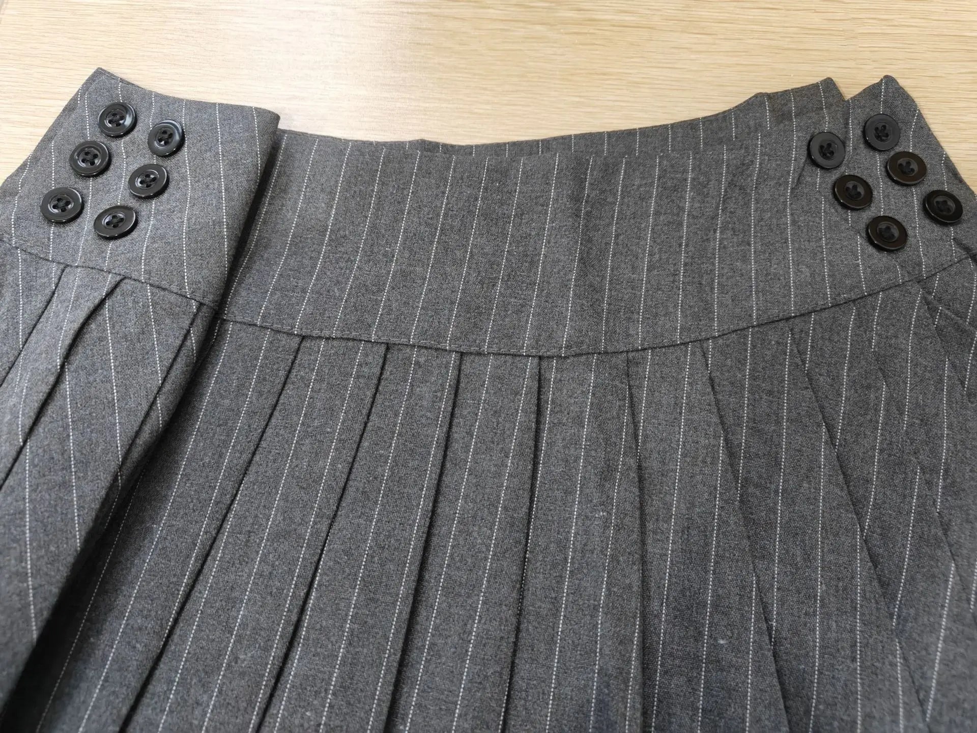 Pleated Mini Two-Piece Skirt Set.