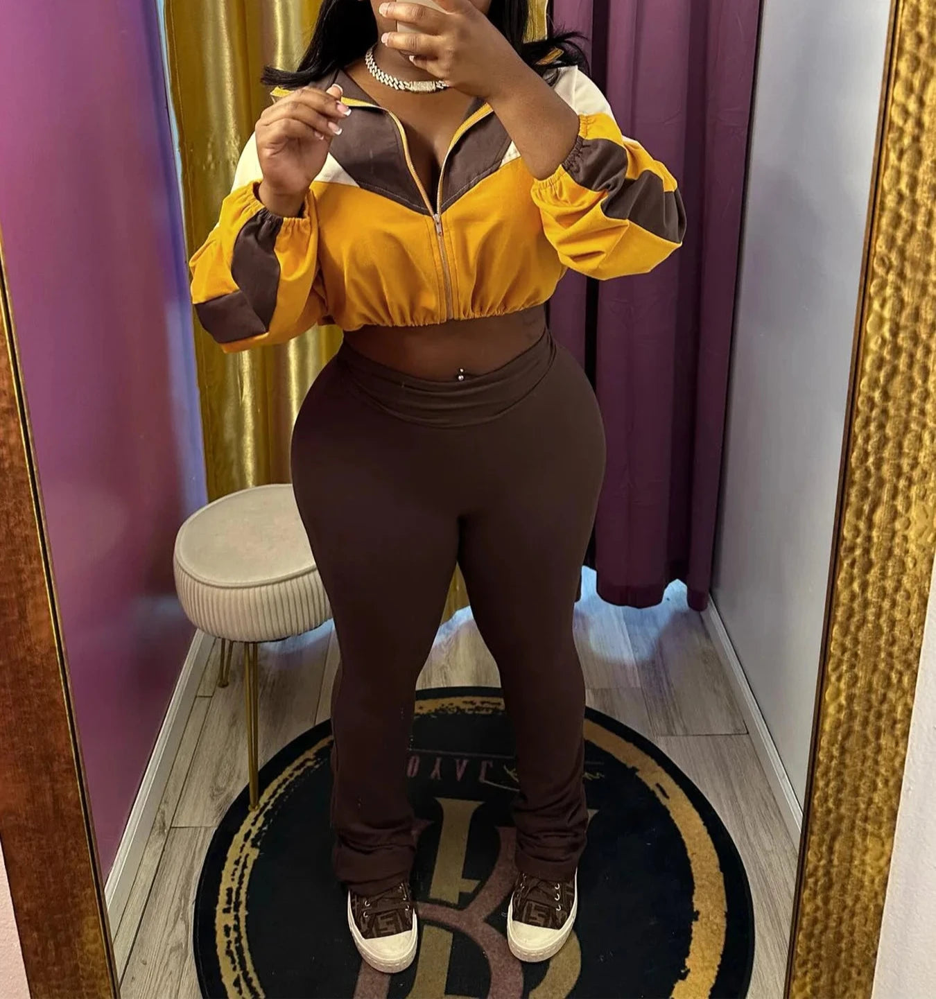 Just Cropped Tracksuit Set