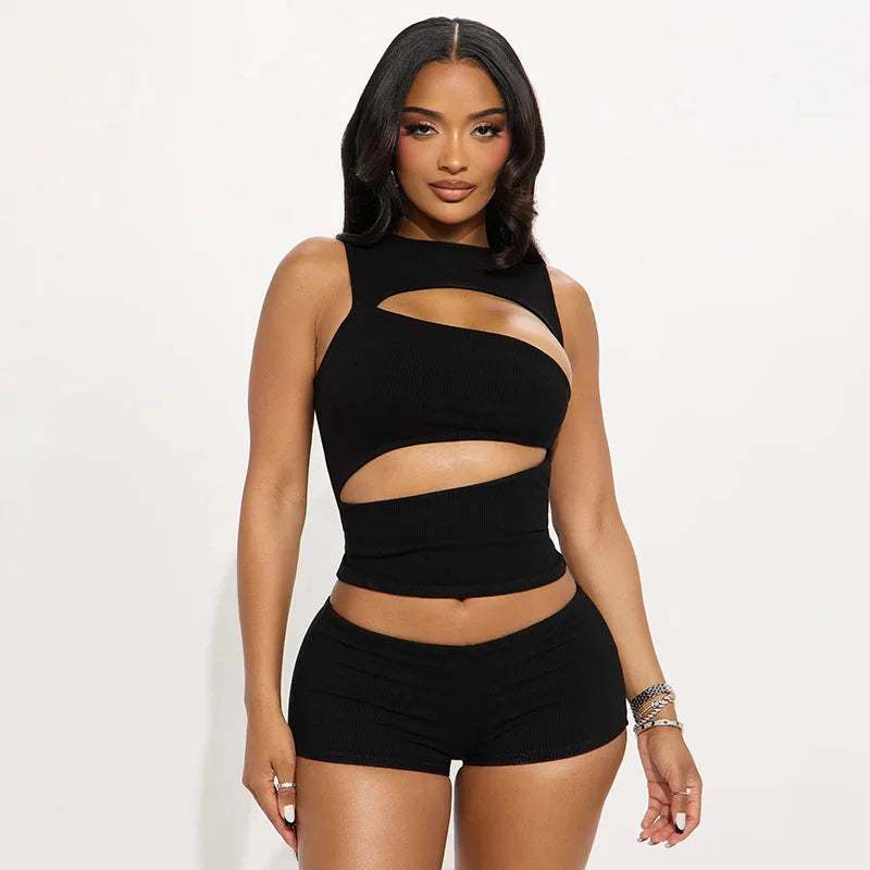 Hollow Split Short Set