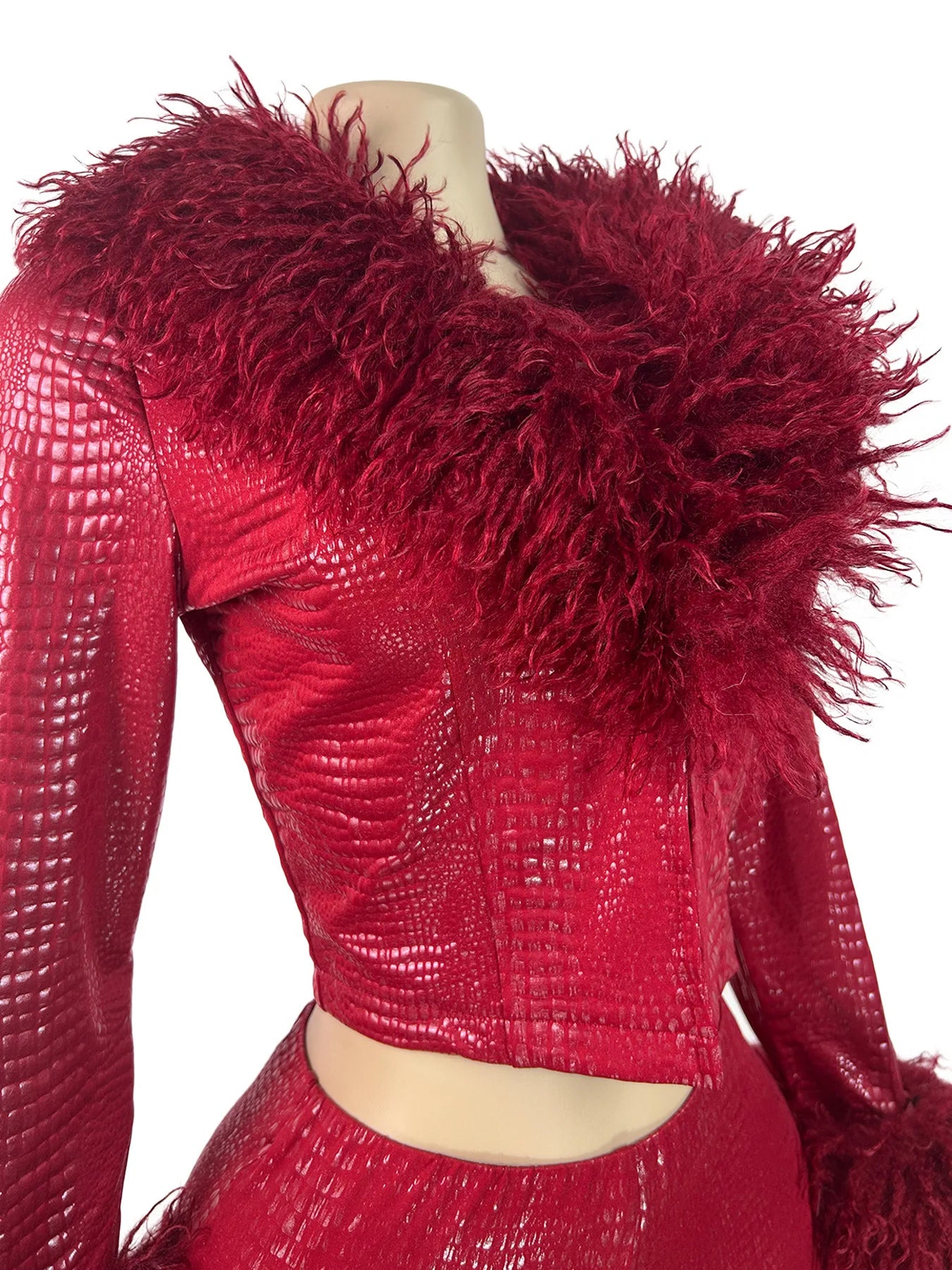 Bougie Hustler Fur Patchwork Set