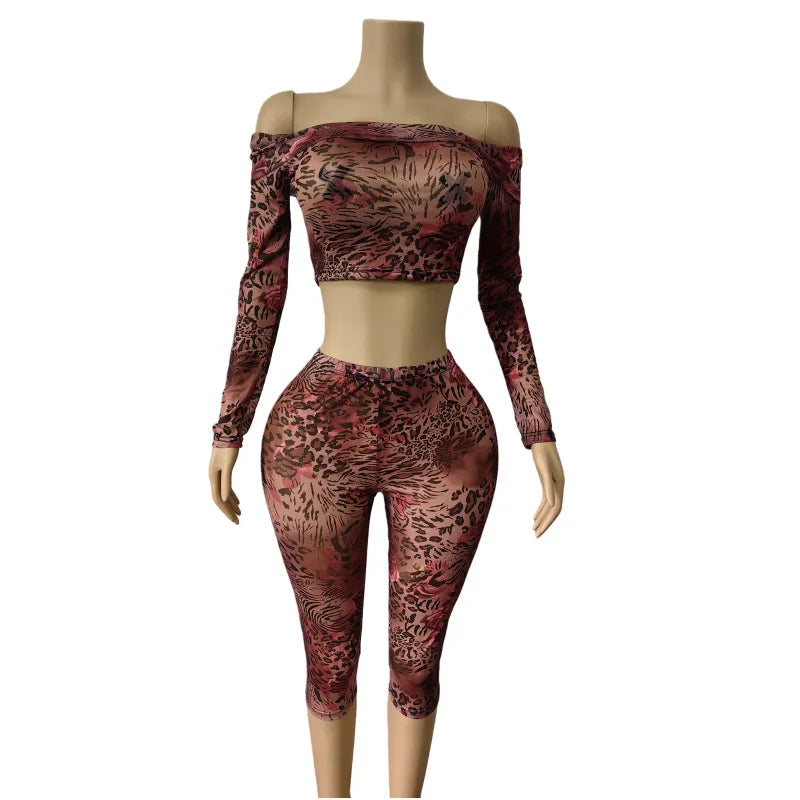 She Bad Leopard Print Set