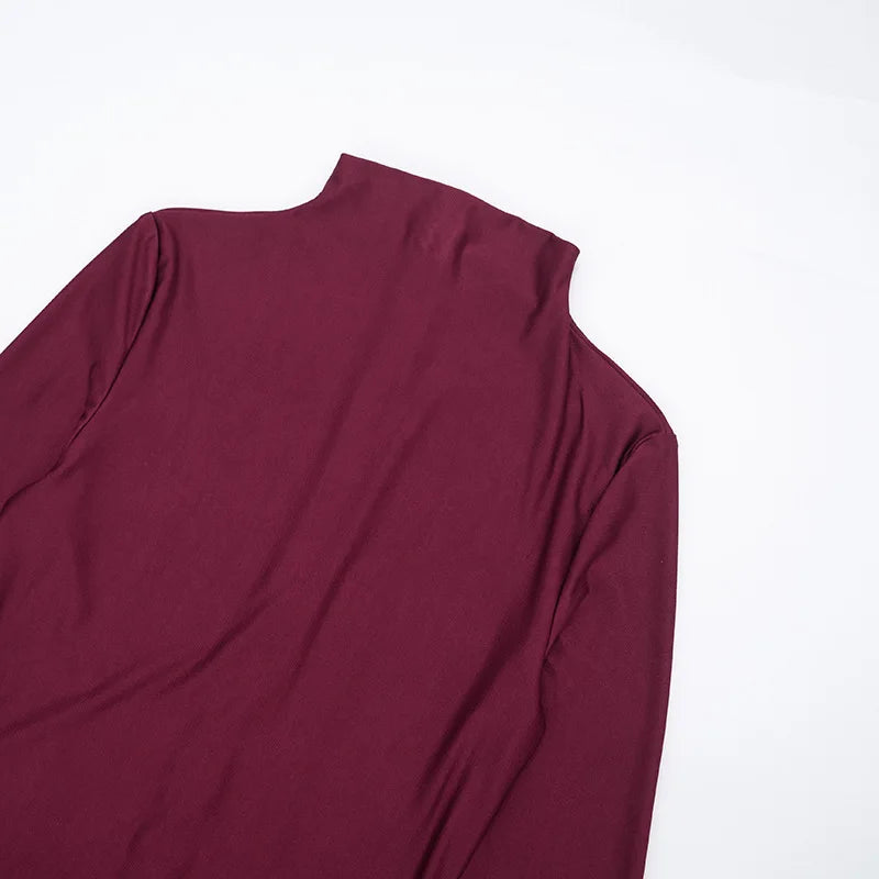 Back Zip Bodycon Jumpsuit