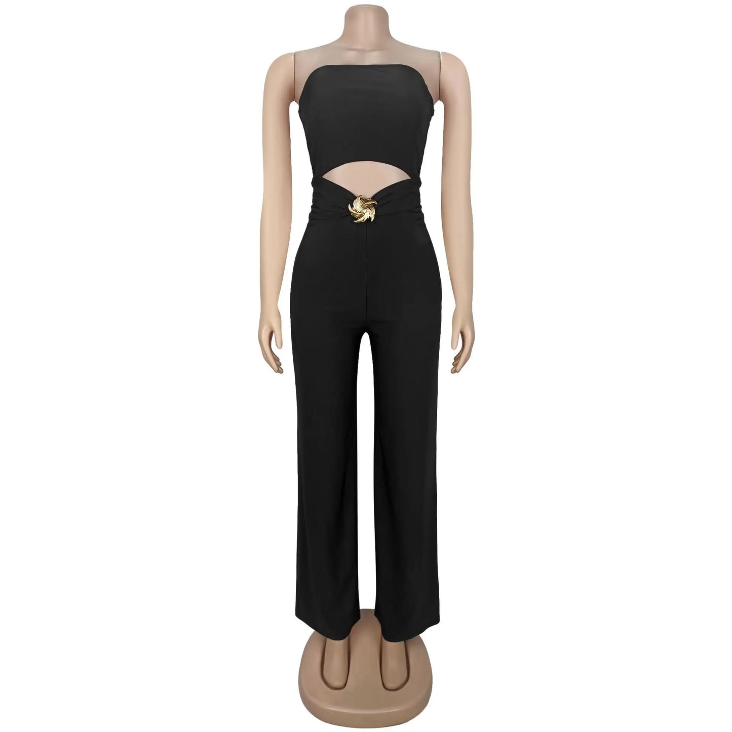 Hollow Bodycon Jumpsuit