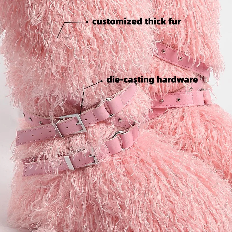 Fluffy Faux Fur Boots