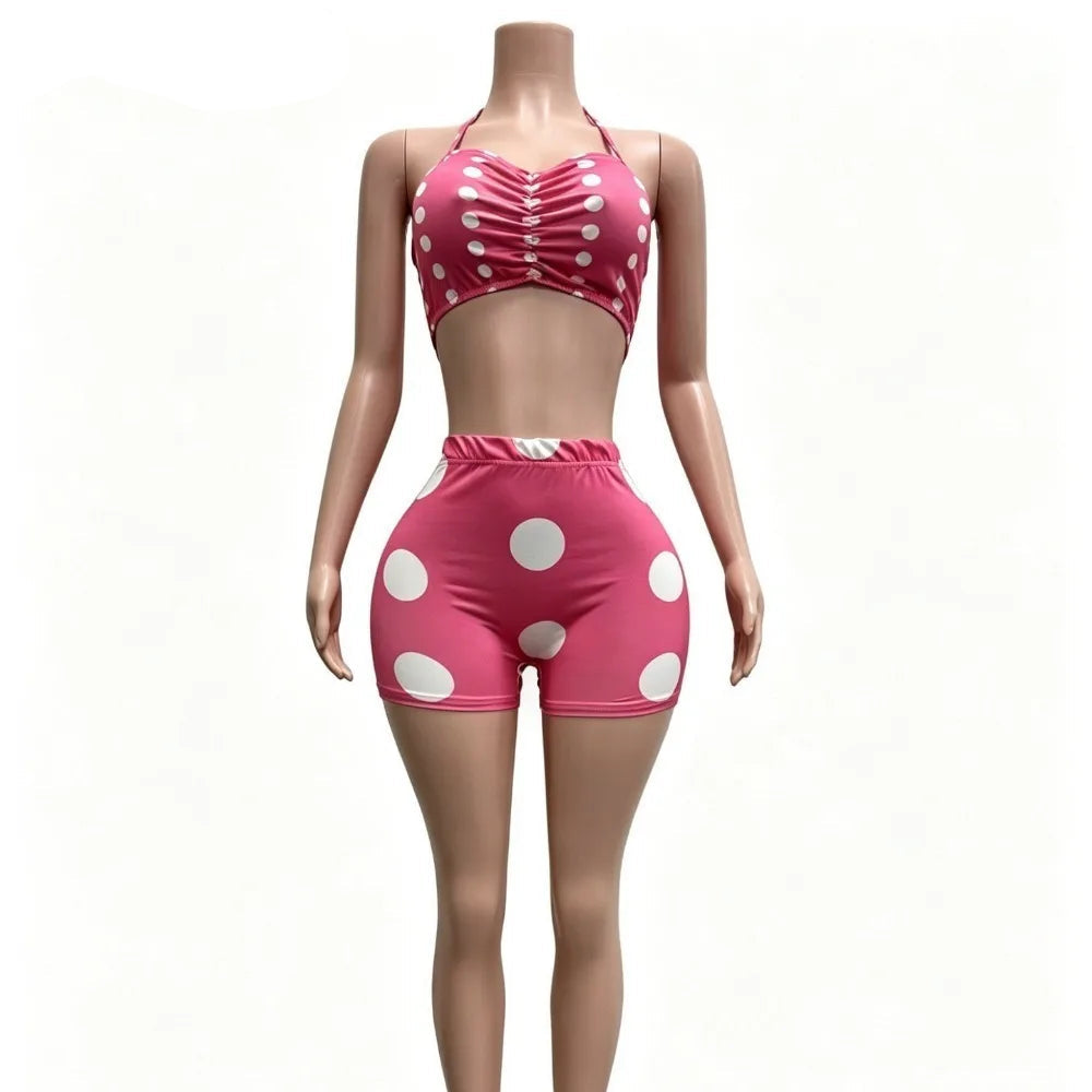 Sweet Girl Polka Dot Short Set
